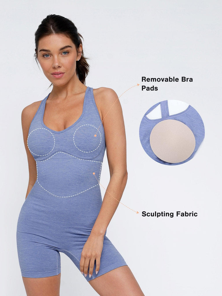 Popilush? The Shapewear Romper Seamless Sport Crossback