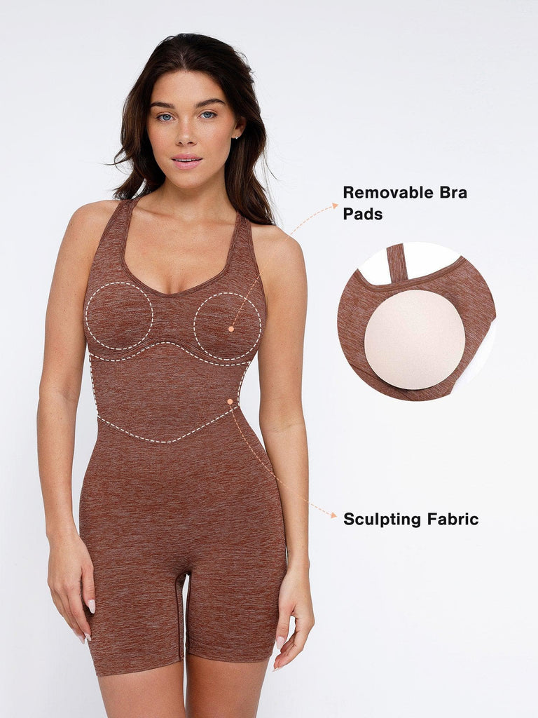 Popilush? The Shapewear Romper Seamless Sport Crossback