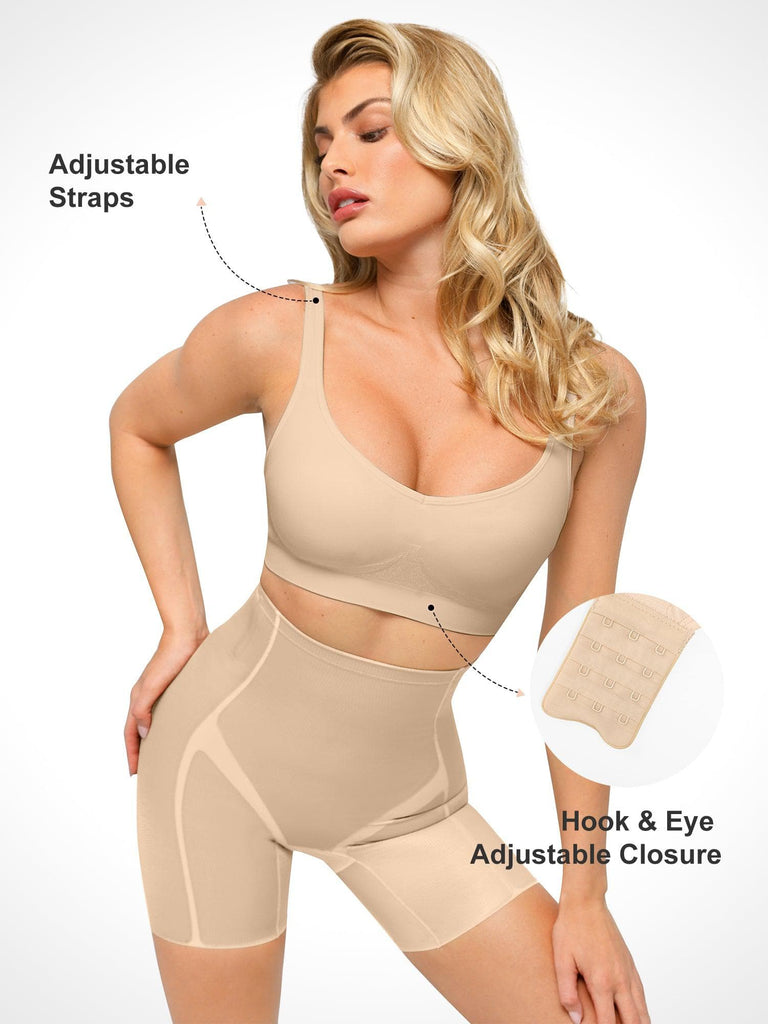 Popilush? Seamless Wide-Strap Wireless Bra