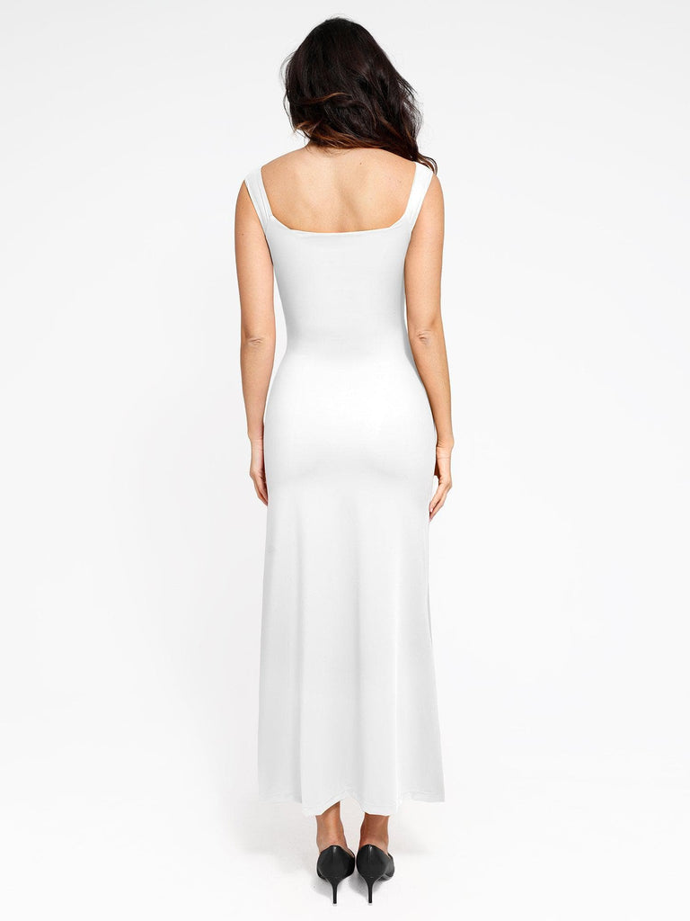 Popilush? Bodycon Party Summer Cocktail Gown The Shapewear Dress Off Shoulder Split Maxi