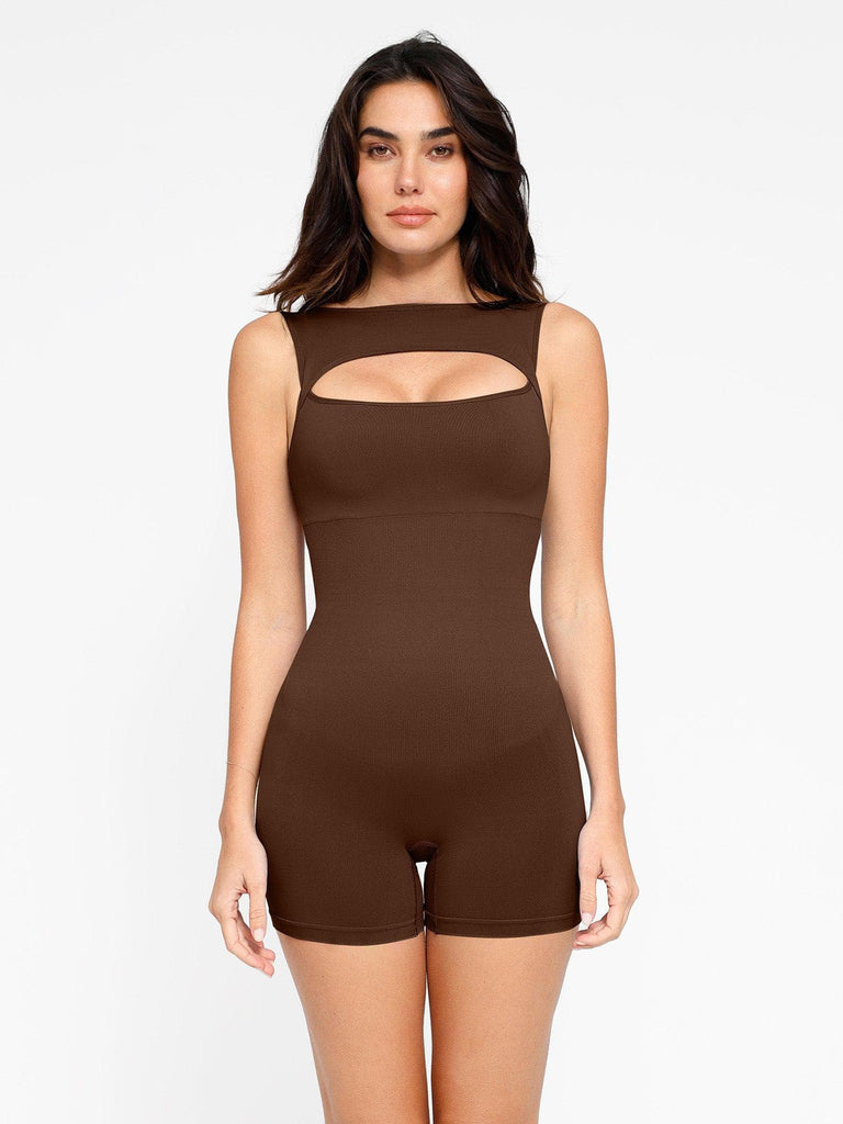 Popilush? Seamless Tummy Control Cut-Out Romper