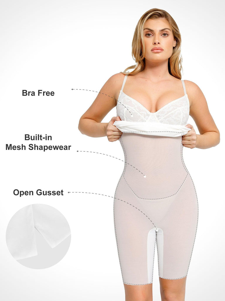 Popilush? Built-in Shapewear Corset Style Sexy Lace Dress