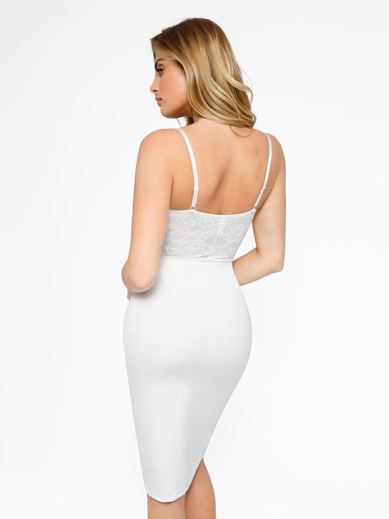 Popilush? Built-in Shapewear Corset Style Sexy Lace Dress