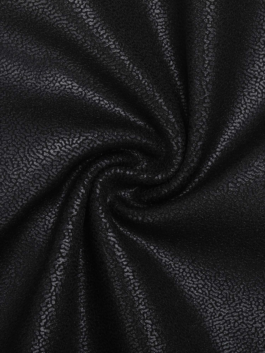 knee length dresses for ladies The Shapewear Dress Leather Mock Neck Midi – Popilush AU main image 1