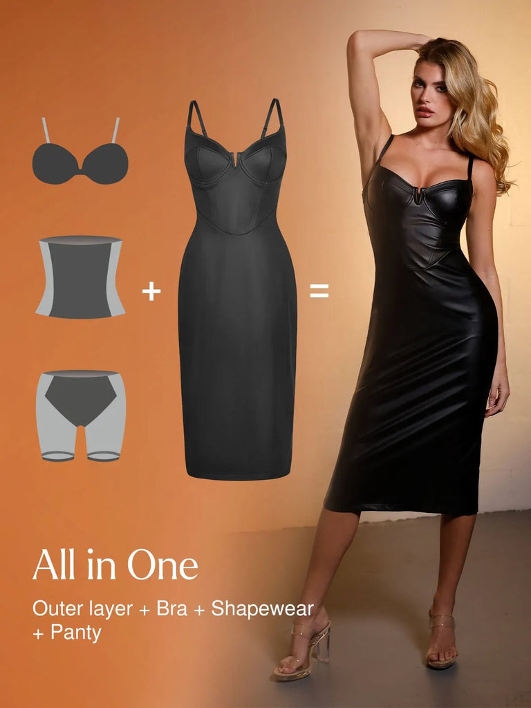 popilush-shapewear-faux-leather-hourglass-corset-midi-dress-slip-bodycon-party-cocktail-evening-gown-35137621164208.webp